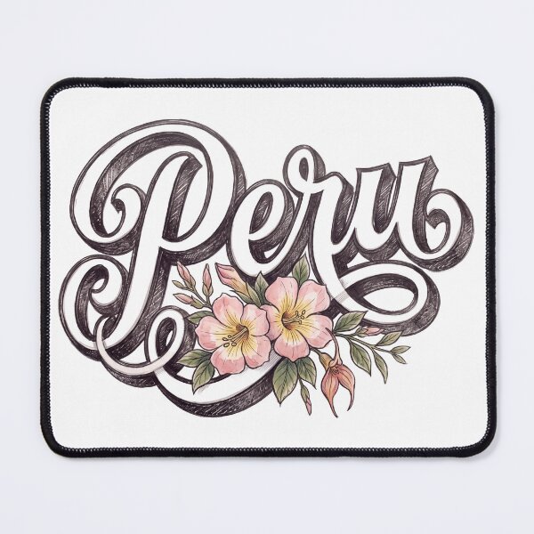 Item preview, Peru Vintage Floral Botanical Lettering designed and sold by castillomiami.