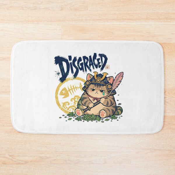 Item preview, Disgraced Samurai Cat Kawaii Tabby Japanese Humor designed and sold by chattsuede.