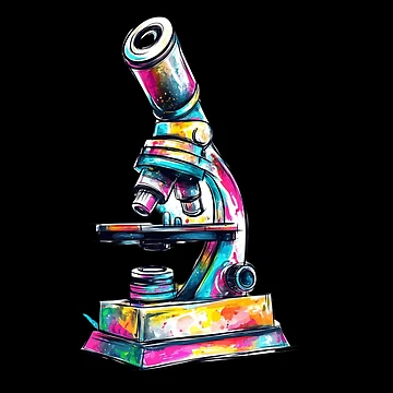 Artwork thumbnail, Colorful Microscope by Codavid85