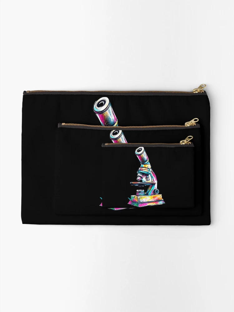 Thumbnail 2 of 4, Zipper Pouch, Colorful Microscope designed and sold by Codavid85.