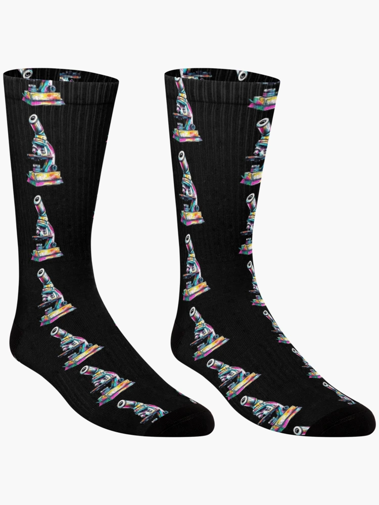 Thumbnail 3 of 5, Socks, Colorful Microscope designed and sold by Codavid85.