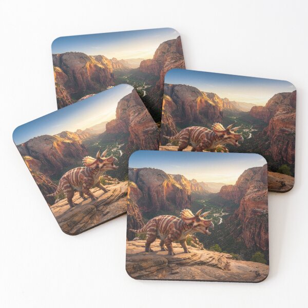 Item preview, Triceratops Dinosaur Roars in Ancient Canyon designed and sold by Tridentulus.