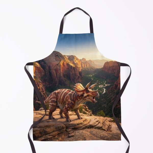 Item preview, Triceratops Dinosaur Roars in Ancient Canyon designed and sold by Tridentulus.