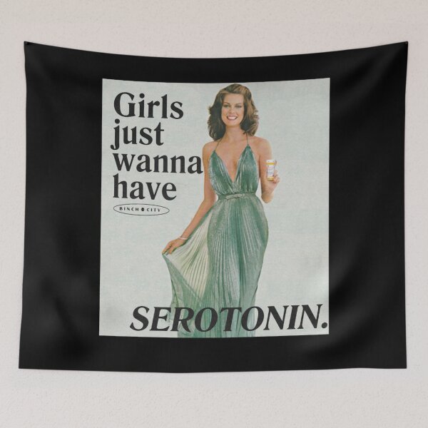 Item preview, girls just wanna have serotonin designed and sold by AlienSlang.