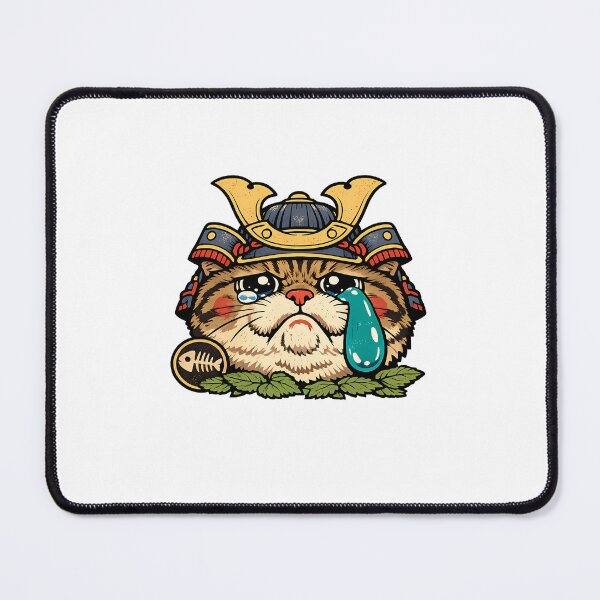 Item preview, Crying Samurai Cat Kawaii Japanese Anime Lover designed and sold by chattsuede.