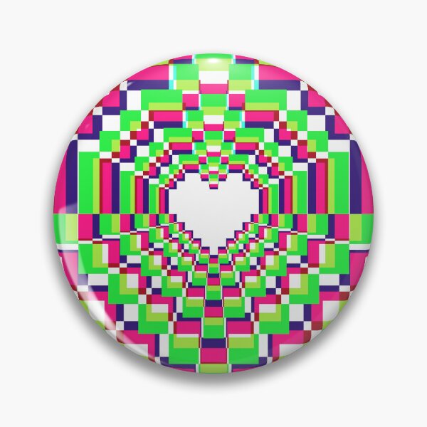 Item preview, Pixel Heart Kaleidoscope -  Synthwave 3 designed and sold by animinimal.