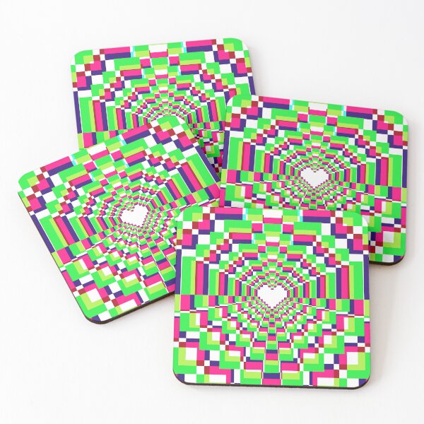 Item preview, Pixel Heart Kaleidoscope -  Synthwave 3 designed and sold by animinimal.