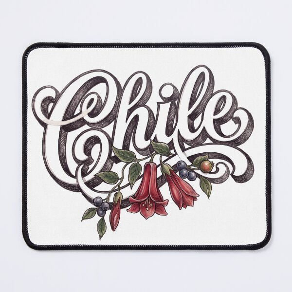 Item preview, Chile Copihue Floral Vintage Lettering designed and sold by castillomiami.