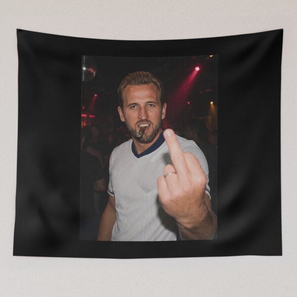 Item preview, harry kane england football pub funny middle finger designed and sold by AlienSlang.