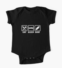 Eat sleep Surfing One Piece - Short Sleeve