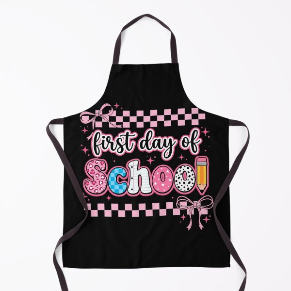 Item preview, First Day Of School Coquette Pink Bow Checkerboard Aesthetic designed and sold by IsDesignHub.