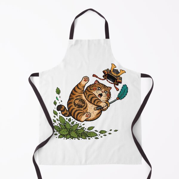 Item preview, Catnip Samurai Cat Playful Tabby Warrior designed and sold by chattsuede.