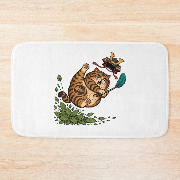 Item preview, Catnip Samurai Cat Playful Tabby Warrior designed and sold by chattsuede.