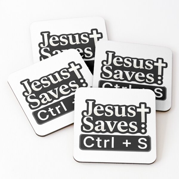 Item preview, Jesus Saves Ctrl + S designed and sold by Ever-Shop.