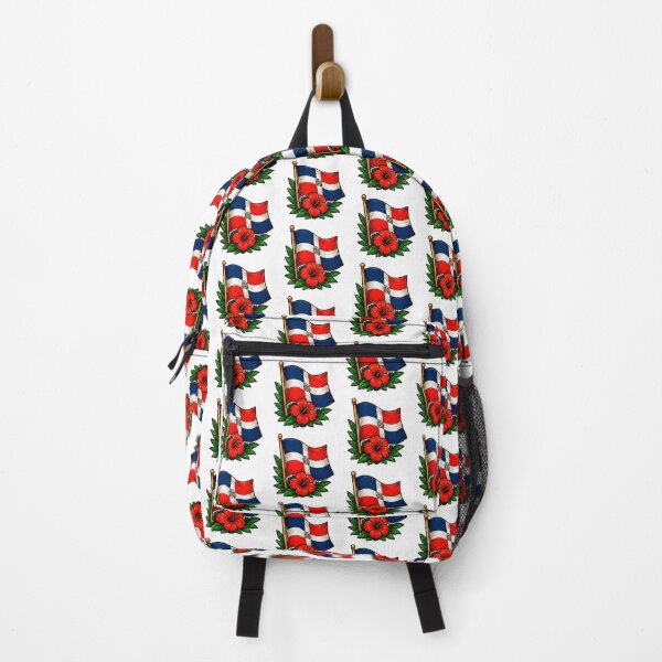 Item preview, Flag of the Dominican Republic | Dominican Pride with Hibiscus Flower designed and sold by StudioBase.