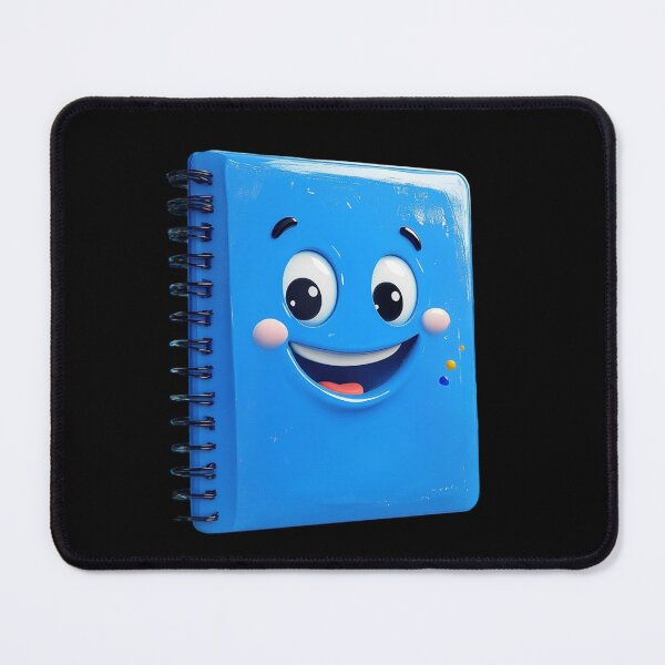 Item preview, Smiling Blue Notebook designed and sold by Codavid85.