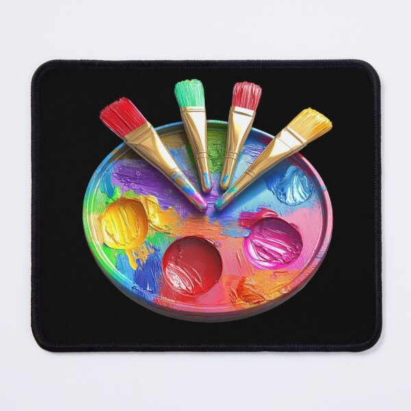 Item preview, Colorful Paint Palette with Brushes designed and sold by Codavid85.
