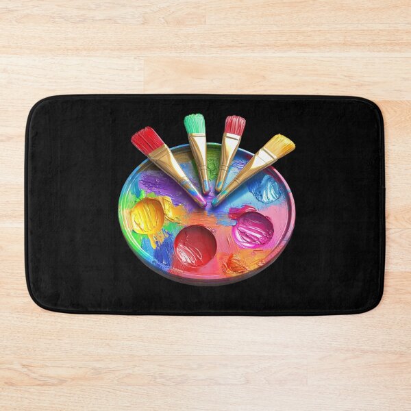 Item preview, Colorful Paint Palette with Brushes designed and sold by Codavid85.