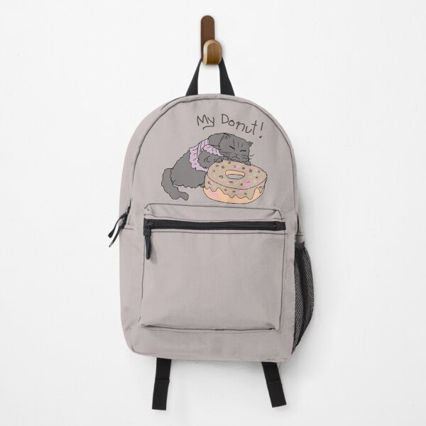 Item preview, My Donut! Cute Grumpy Cat Hugging Donut Illustration designed and sold by AbbyWorldStudio.