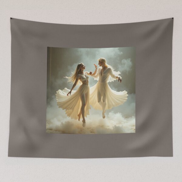 Item preview, The Ballet of Liquid Devotion: Ethereal Milk Levitation Art Canvas designed and sold by Creative-RE.