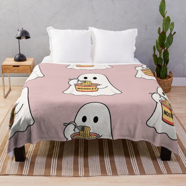 Item preview, Cute Ghost Eating Noodles designed and sold by LuloCreative.