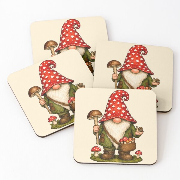 Item preview, Mushroom Forager Gnome and Snail Companion designed and sold by Victor Shadehorn.