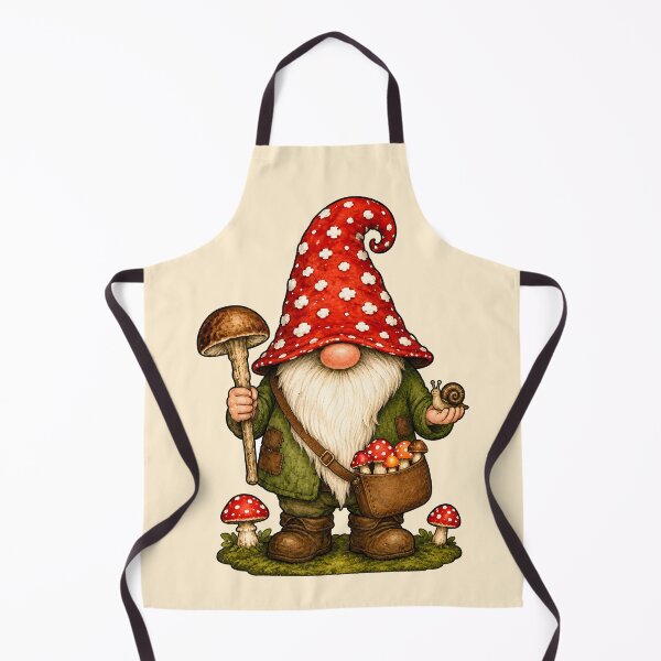 Item preview, Mushroom Forager Gnome and Snail Companion designed and sold by Victor Shadehorn.