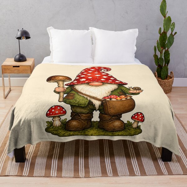 Item preview, Mushroom Forager Gnome and Snail Companion designed and sold by Victor Shadehorn.