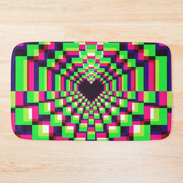Item preview, Dark Pixel Heart Kaleidoscope - Synthwave 3 designed and sold by animinimal.