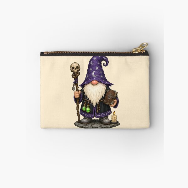 Item preview, Arcane Wizard Gnome with Skull Staff and Spellbook designed and sold by Victor Shadehorn.