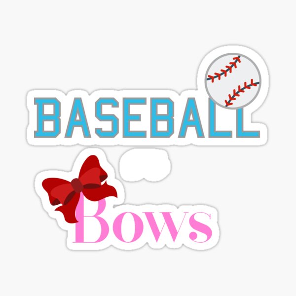Download Baseball Or Bows Stickers Redbubble
