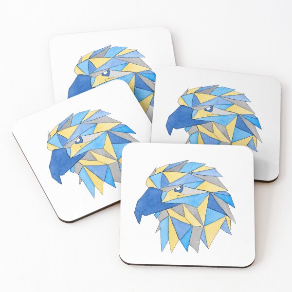 Item preview, Low Poly style Geometric Eagle in watercolor designed and sold by SuperMama1973.