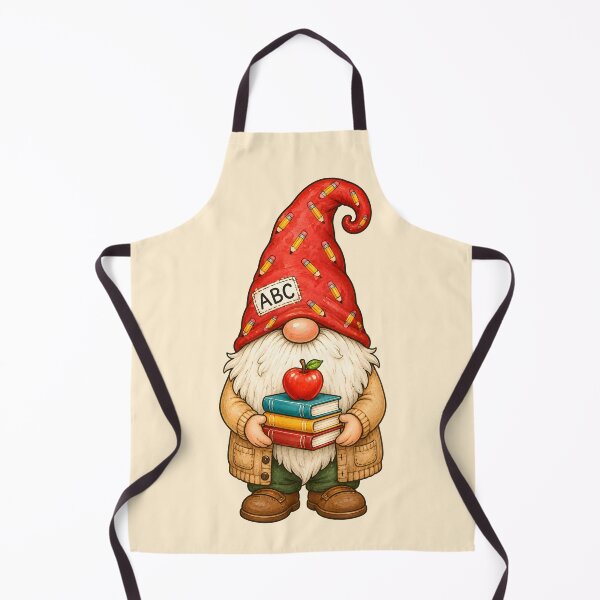 Item preview, Teacher Gnome with Books and Apple designed and sold by Victor Shadehorn.
