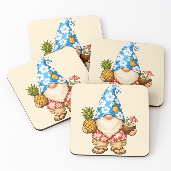 Item preview, Tropical Pineapple Gnome Coconut Escape designed and sold by Victor Shadehorn.