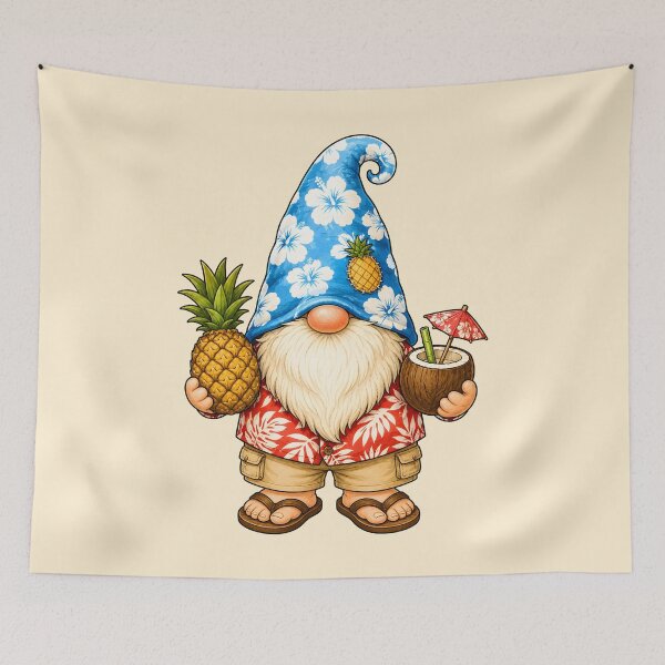 Item preview, Tropical Pineapple Gnome Coconut Escape designed and sold by Victor Shadehorn.