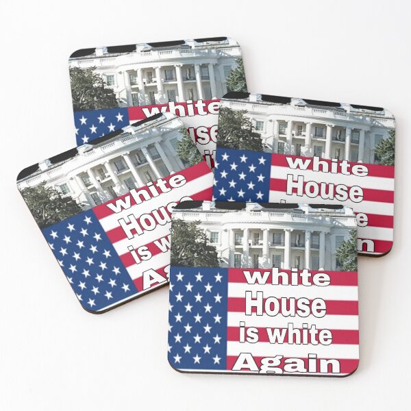 Item preview,  The White House Is White Again – Political Statement Design designed and sold by blackbankmatter.