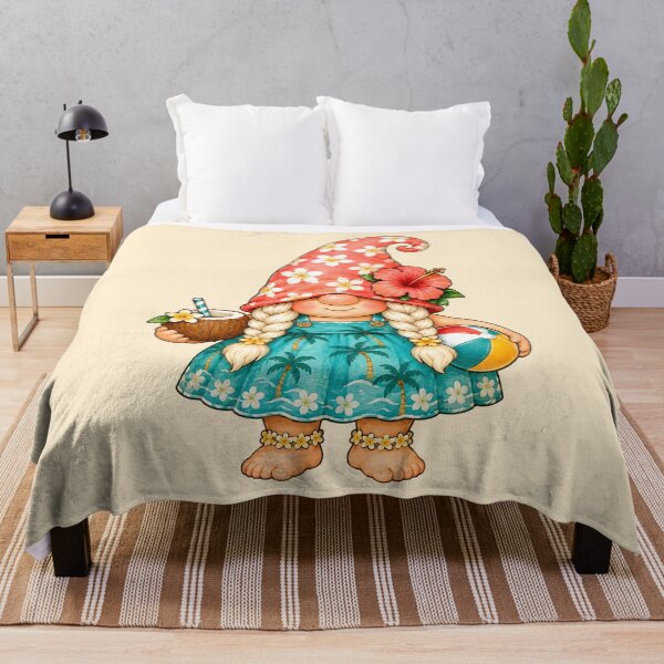 Item preview, Tropical Beach Gnome with Coconut and Beach Ball designed and sold by Victor Shadehorn.