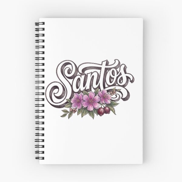 Item preview, Santos Brazil Tropical Floral Vintage Lettering designed and sold by castillomiami.