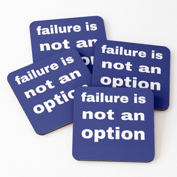 Item preview, failure is not an option, t-shirt and accessories designed and sold by blackbankmatter.