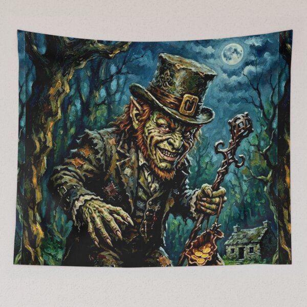 Item preview, Leprechaun Returns Celtic Horror Fine Art Tribute designed and sold by Art's Diner.