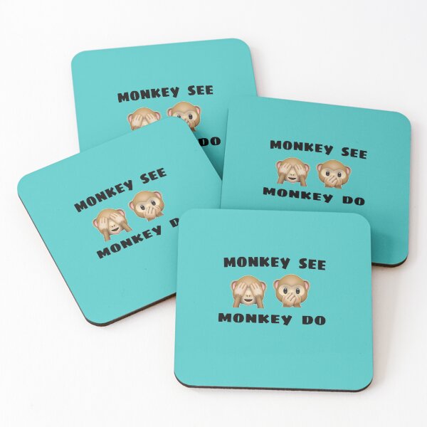 Item preview, monkey see monkey do clothing and accessories. designed and sold by blackbankmatter.