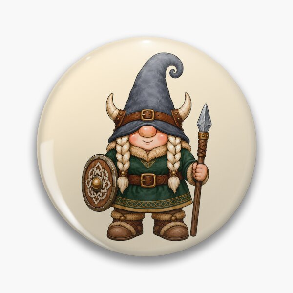 Item preview, Shieldmaiden Gnome of the Nordic North designed and sold by Victor Shadehorn.