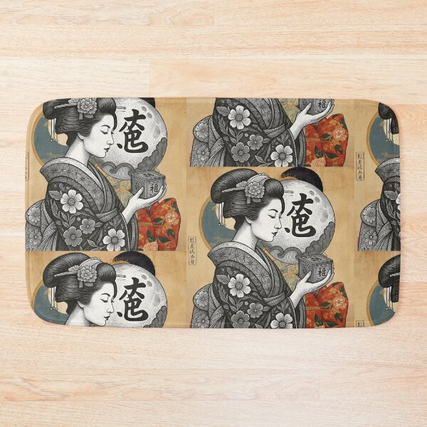 Artikelvorschau, Geisha-Profil entworfen und verkauft von VintageArtByIda.
