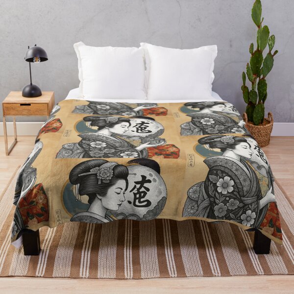 Item preview, Geisha Profile designed and sold by VintageArtByIda.