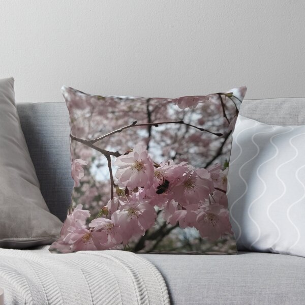 Item preview, Bee and Pink Cherry Blossoms    designed and sold by SCTBUFFALOPHOTO.