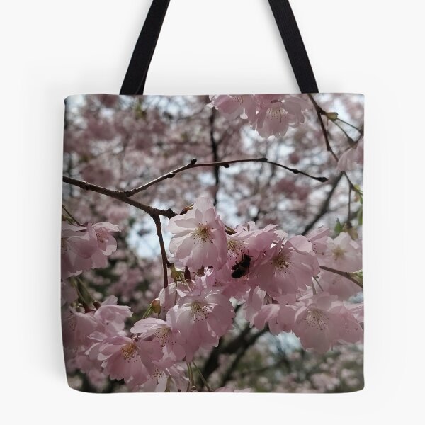 Item preview, Bee and Pink Cherry Blossoms    designed and sold by SCTBUFFALOPHOTO.