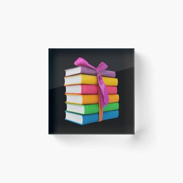 Item preview, Colorful Gift Wrapped Book Stack designed and sold by Codavid85.