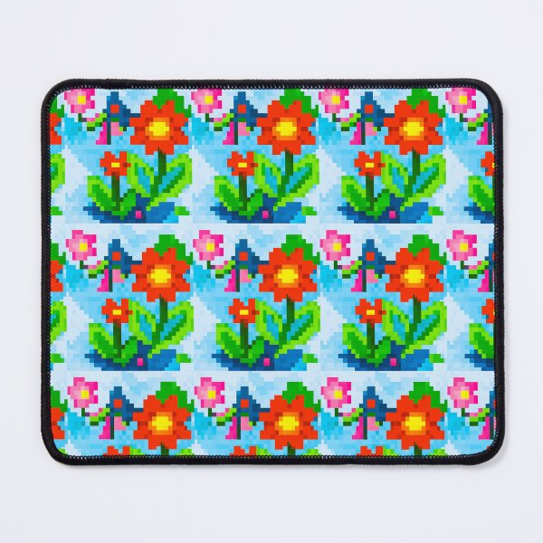 Item preview, " Red Pixel Garden" by Jenette Hewitt Art JKH63 designed and sold by Jenette Hewitt Art.