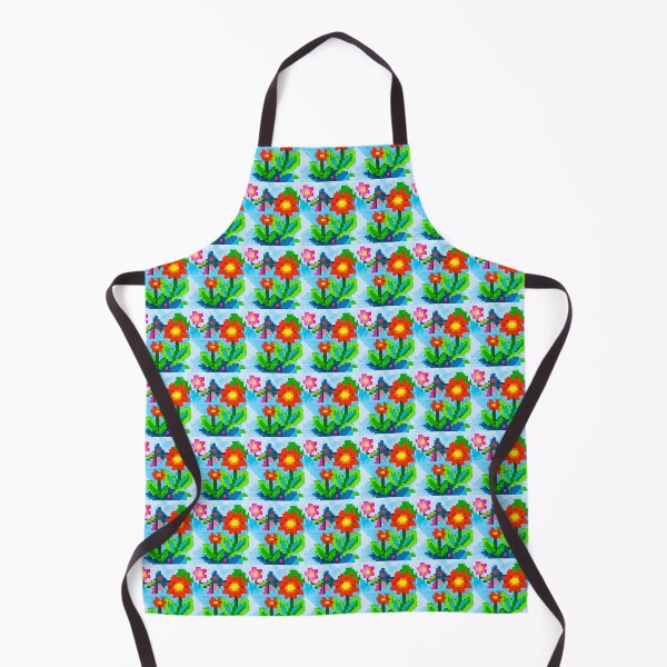 Item preview, " Red Pixel Garden" by Jenette Hewitt Art JKH63 designed and sold by Jenette Hewitt Art.