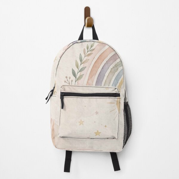 Item preview, Boho Pastel Rainbow - You Are Loved Nursery Wall Art with Sun and Stars designed and sold by Katte to.